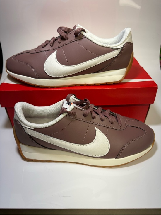Nike Shoes - Nike Mauve Retro Runner with White Swoosh and Gum Outsole